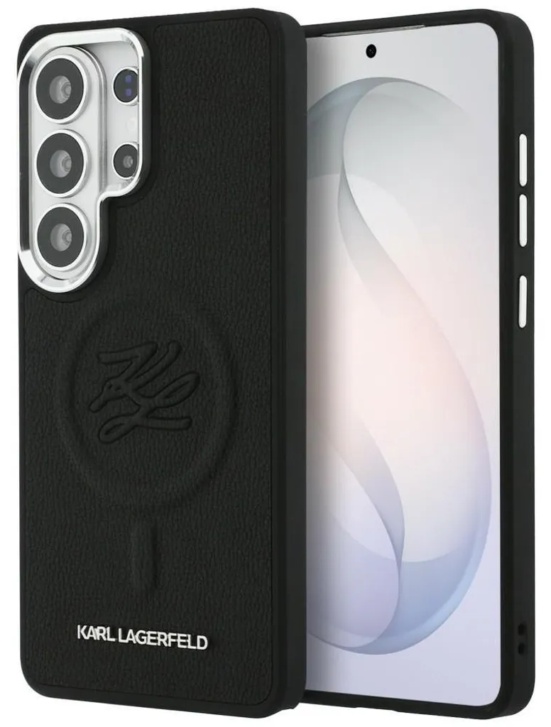 Coque Anti-choc Galaxy S26 Ultra Karl Lagerfeld MagSafe en Cuir Vegan