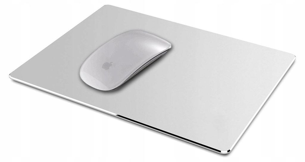 Vortex Aluminium-Mauspad für PC und Apple Magic Mouse, Weiß Produktbild 