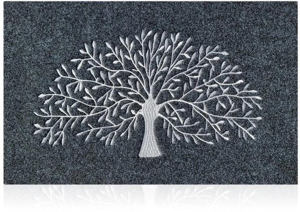 Unyqoos Welcome Mat Tree of Life für drinnen und draußen mit rutschfestem Boden für verschiedene Bereiche