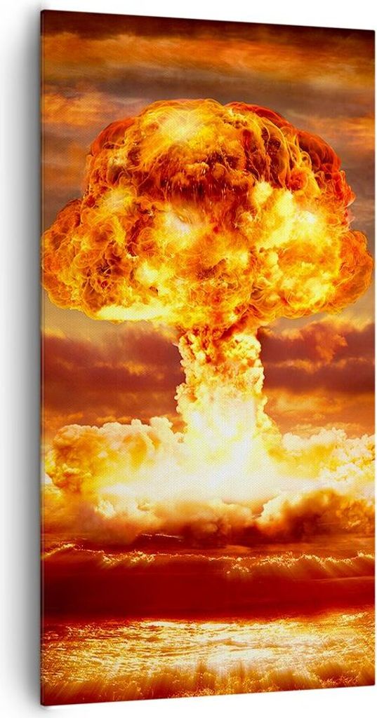 Bild auf Leinwand - Leinwandbild - Krieg Atombombe Pilz Produktbild 