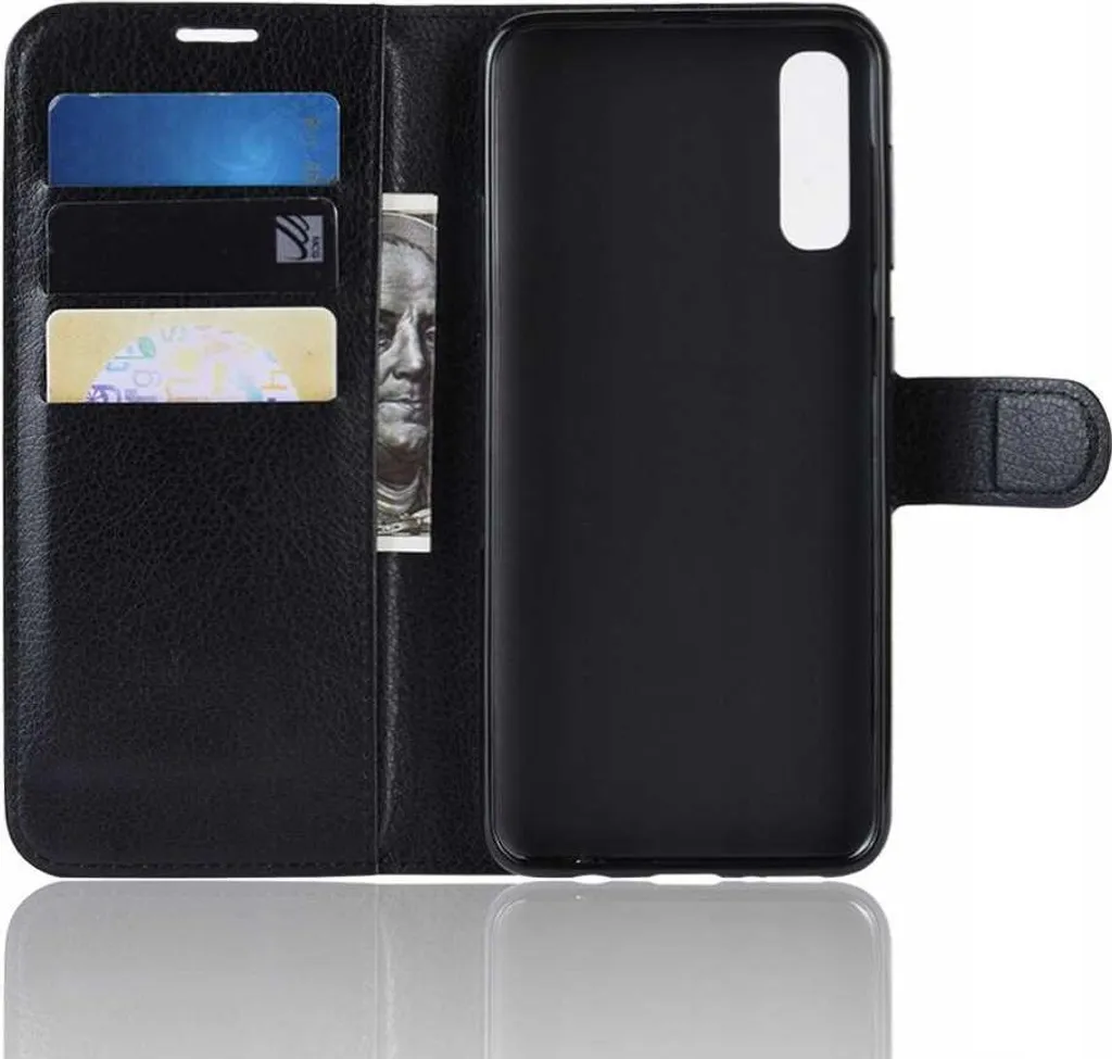 Custodia Flip Cover per Galaxy A70 Nero - 4