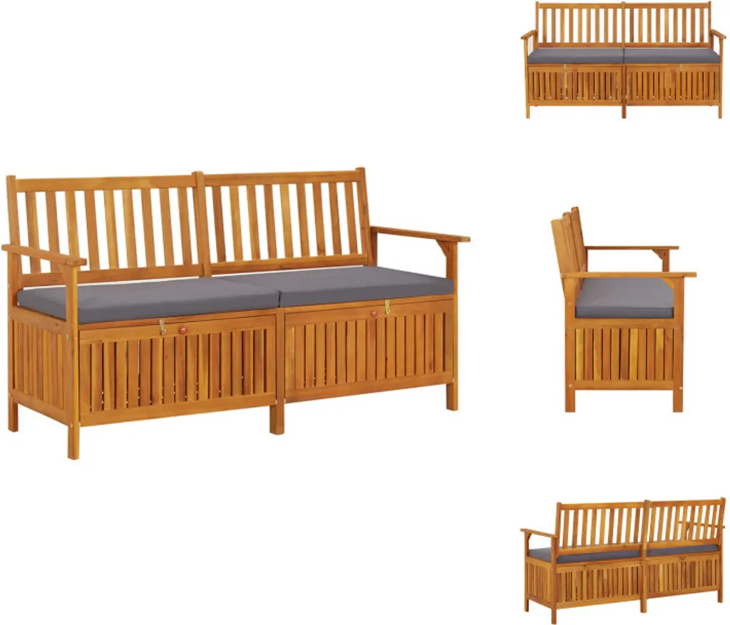 Optimisez votre rangement extérieur avec ce banc coffre en bois massif