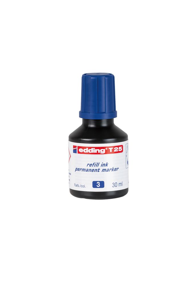Edding 4-T25003 Nachfülltusche T 25, für Permanentmarker 30 ml, blau (ABVK)