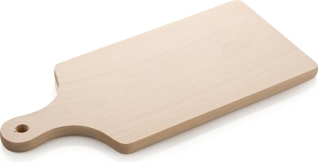 BANKETT Hackbrett schneiden Holz- BRILLANT 25 x 11,5 cm, mit Griff