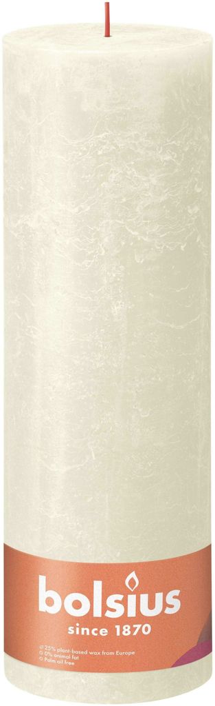 Rustikale Kerze, Blockkerze 300/100 Soft Pearl Produktbild 