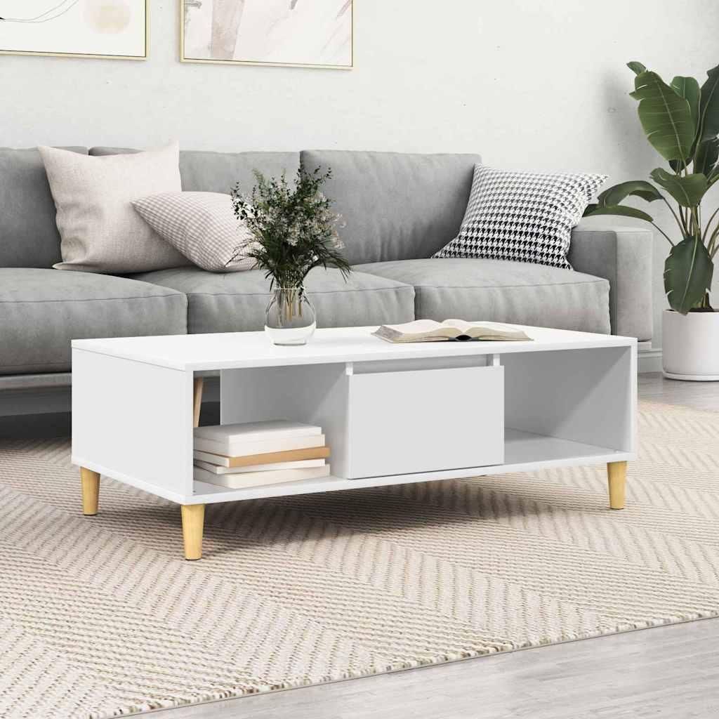 Maison Exclusive - Couchtisch Weiß 102 x 55 x 35 cm Holzwerkstoff