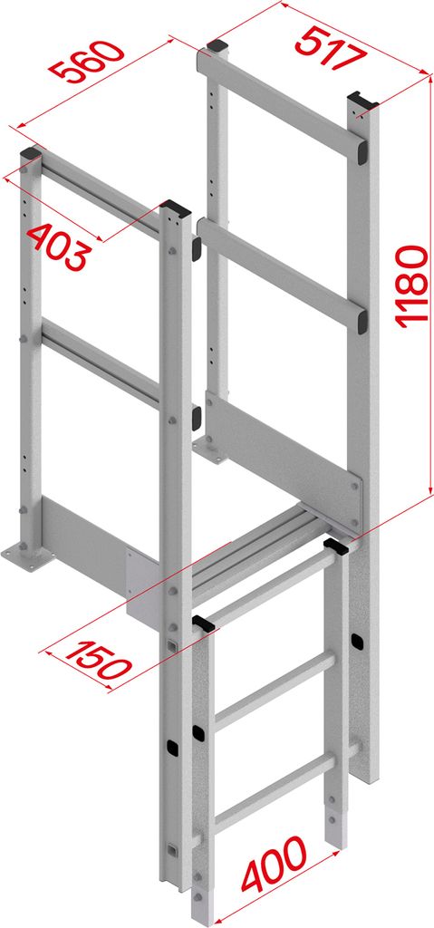 Hymer Ausstieg mit Handlauf schmal