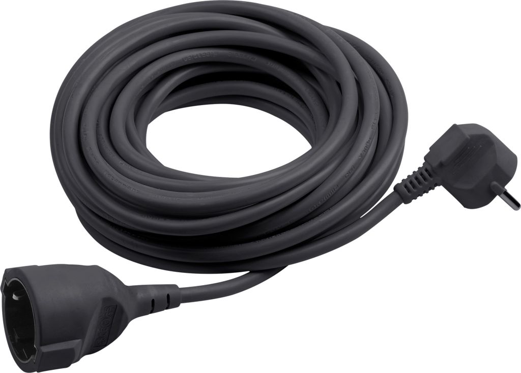 Meister Schutzkontakt-Verlängerung 10 m Kabel schwarz IP20 Produktbild 