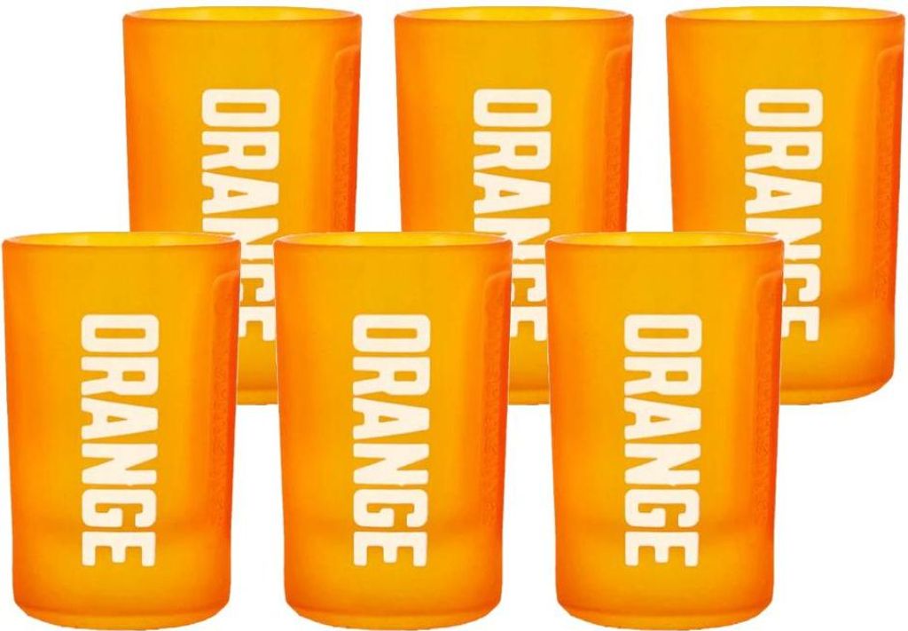 Jägermeister ORANGE Shotgläser – 6er Set – 2-cl geeicht Produktbild 