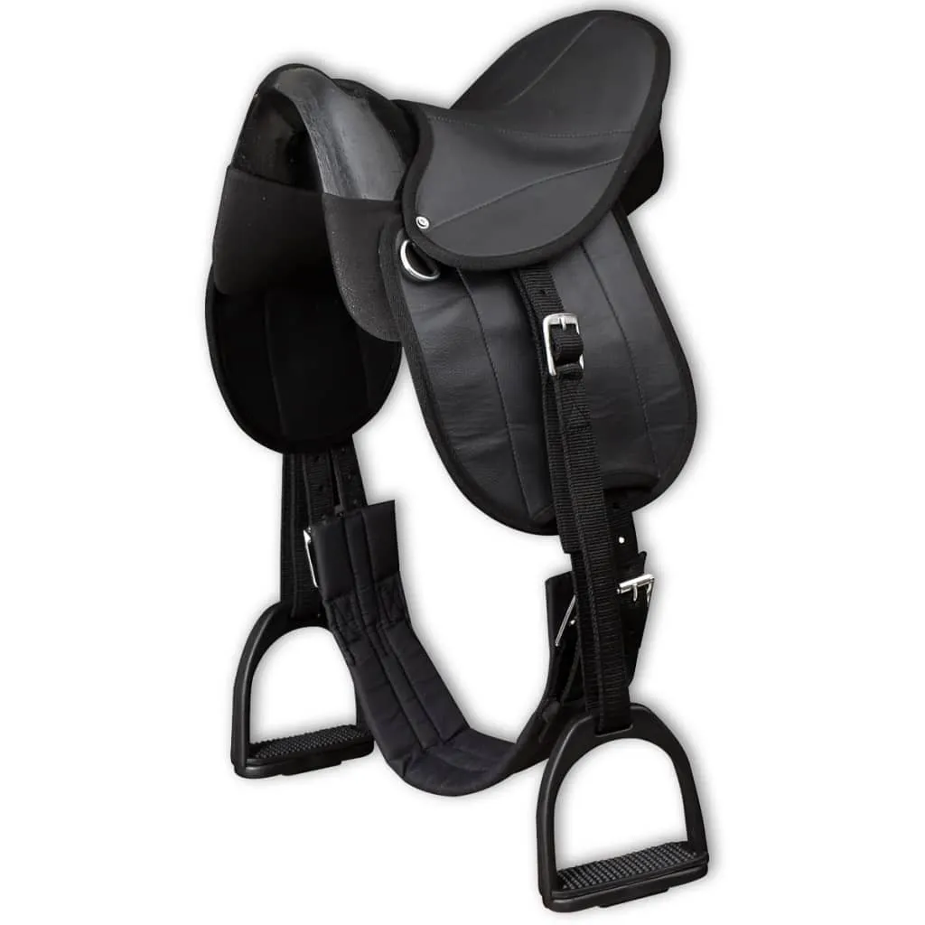 Selle poney 10 pouces noire stable et légère pour éviter les glissements