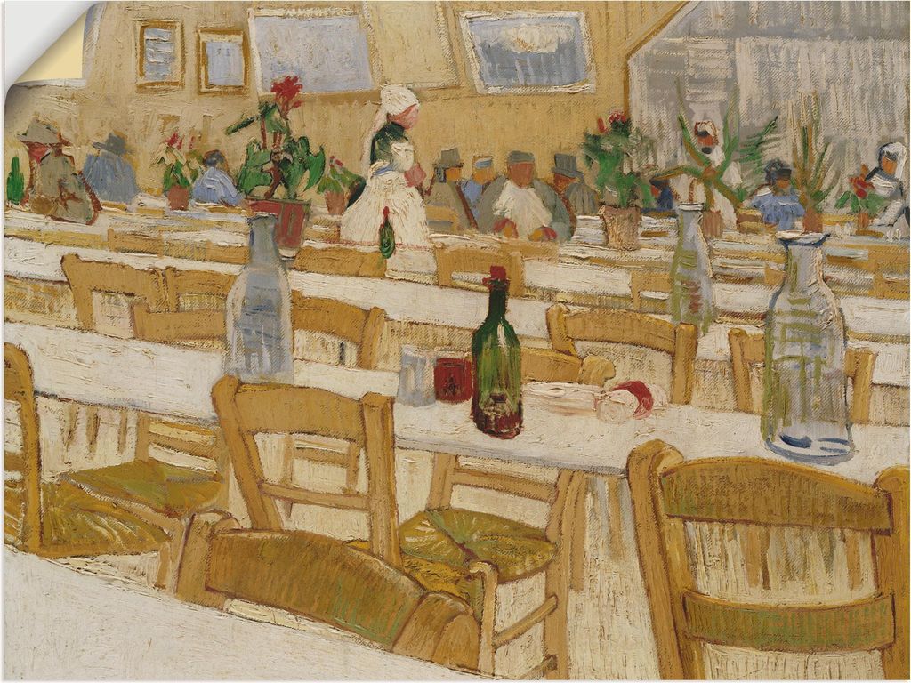 ARTland Wandbild, selbstklebend In einem Restaurant. 1887-88 Größe: 60x45 cm