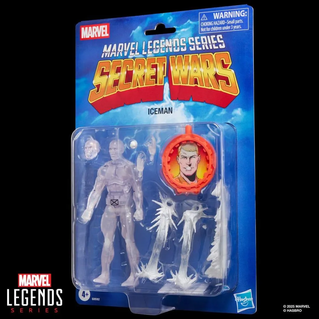 Figurine Iceman Marvel Legends Secret Wars de Collection en Blanc