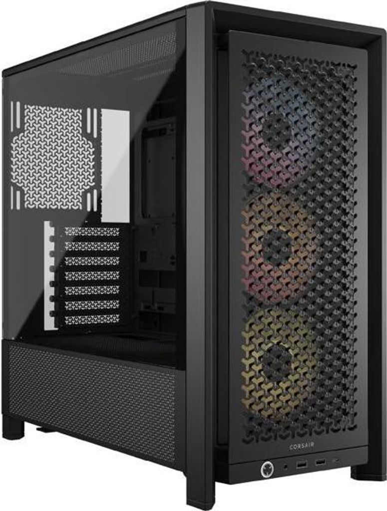 ATX Gehäuse Corsair 4000D RS ARGB, Modular, 3 ARGB Lüfter vorinstalliert, Hoher Airflow