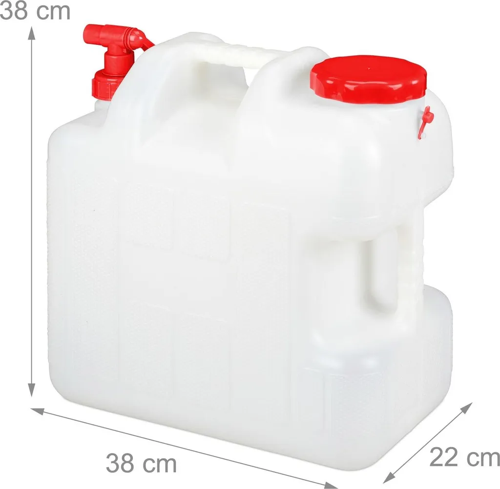 Grand pichet à eau en verre avec robinet anti-goutte - 3 Litres
