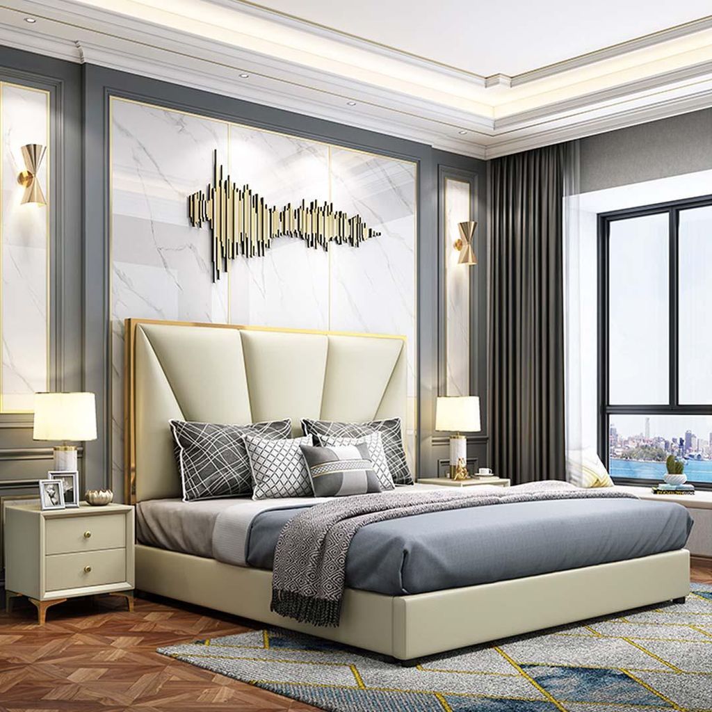 Bett Schlafzimmer Set Design Möbel Luxus Betten 2x Nachttisch 3tlg Bettgestell