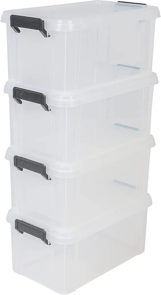 Lot de 4 bacs de rangement Multi Box MBX-6 Iris Ohyama - 6L empilable