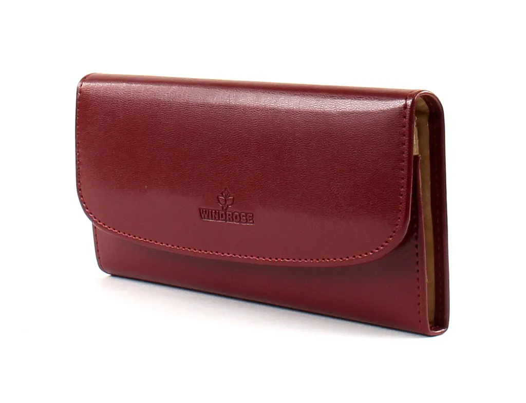 WINDROSE Merino Jewellery Roll Rosso: Organizzazione Gioielli Slim