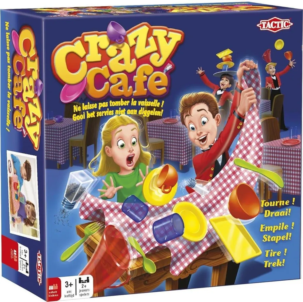 Jeu d'Équilibre Crazy Cafe Tactic Jeu de Société Ludique de 15 Min
