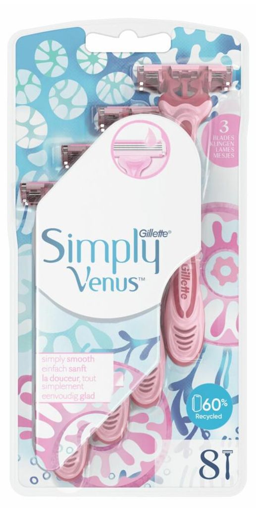 Gillette Simply Venus Einwegrasierer, 8er-Pack