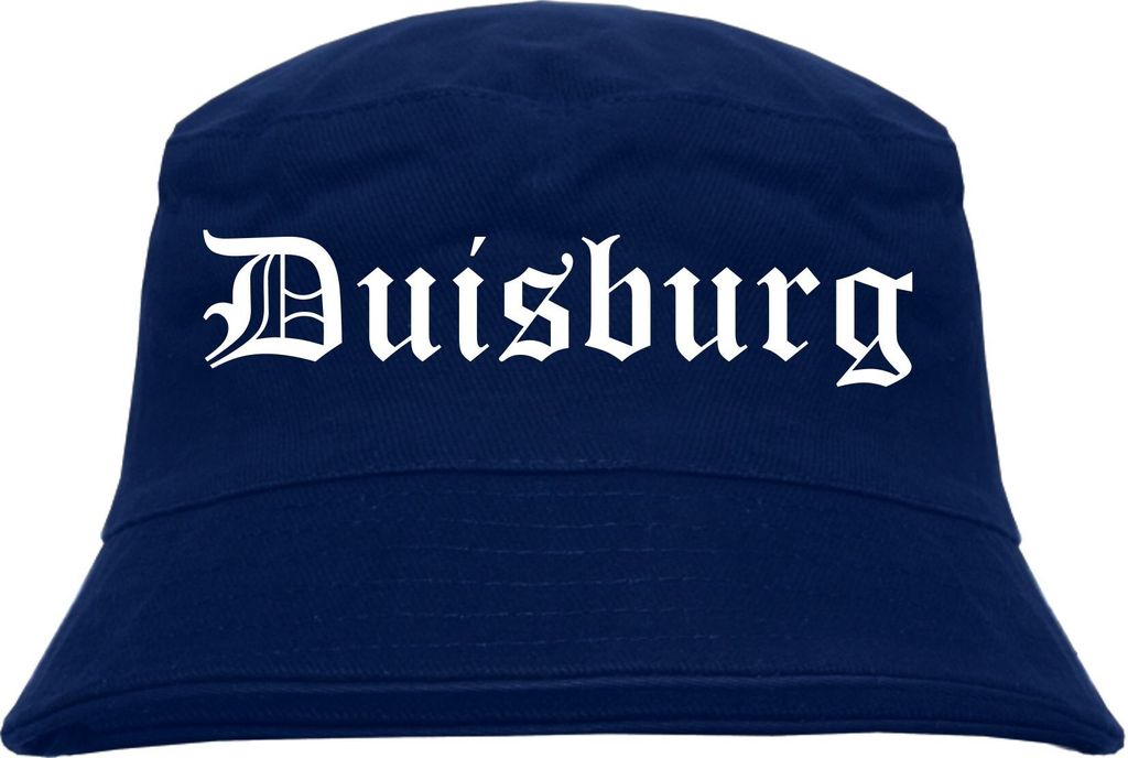 Duisburg Fischerhut - Dunkelblau - Altdeutsch - bedruckt - Produktbild 