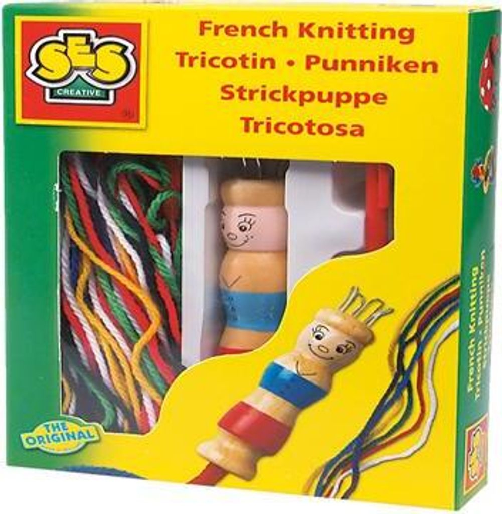 SES CREATIVE Strickpuppe mit Wolle Produktbild 