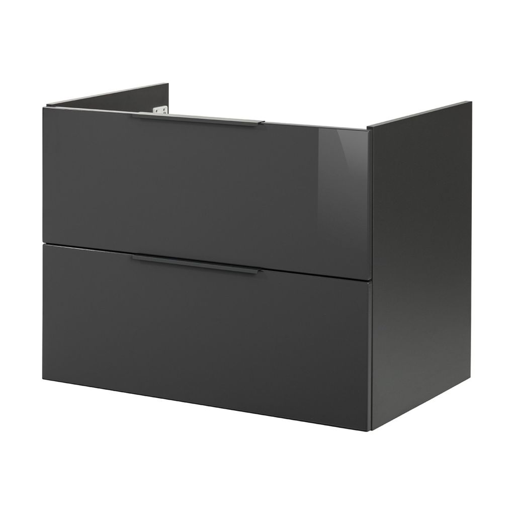 Fackelmann Waschtischunterschrank LUNA, Schwarz, ca. 80 x Produktbild 