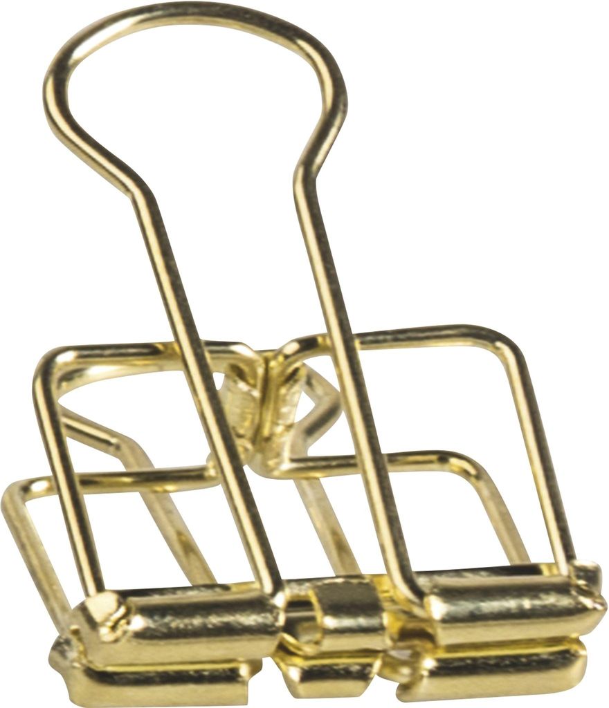 KNORR prandell Deko-Clip Breite: 18 mm gold aus Metall 8 Stück