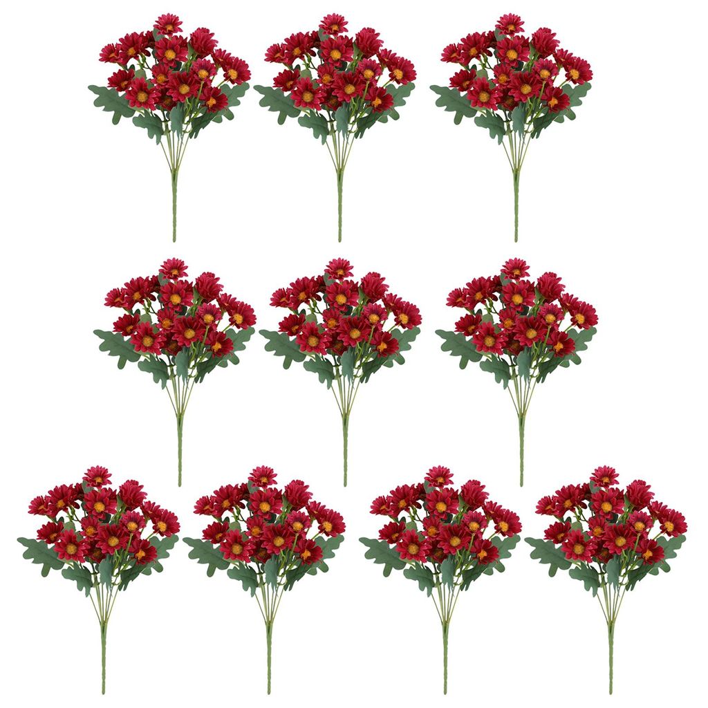 Künstliche Chrysanthemen – realistische Herbstblumen, UV-beständig, künstliche Blumensträuße, künstliche Chrysanthemen für die Herbstdekor...