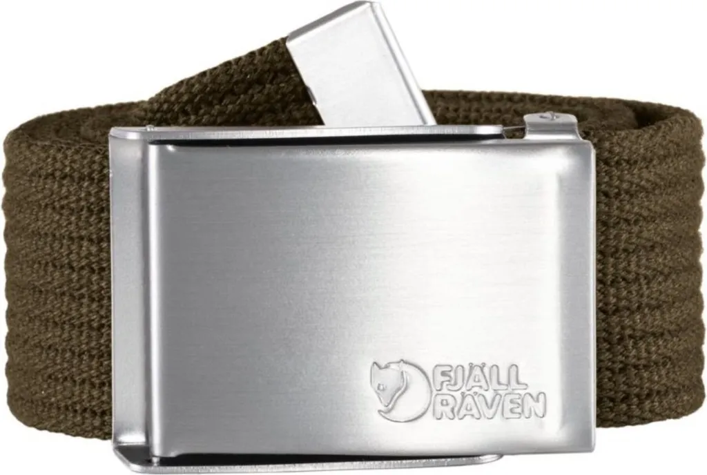 Ceinture Fjallraven Canvas Ajustable avec Boucle Métal à Clip Rapide