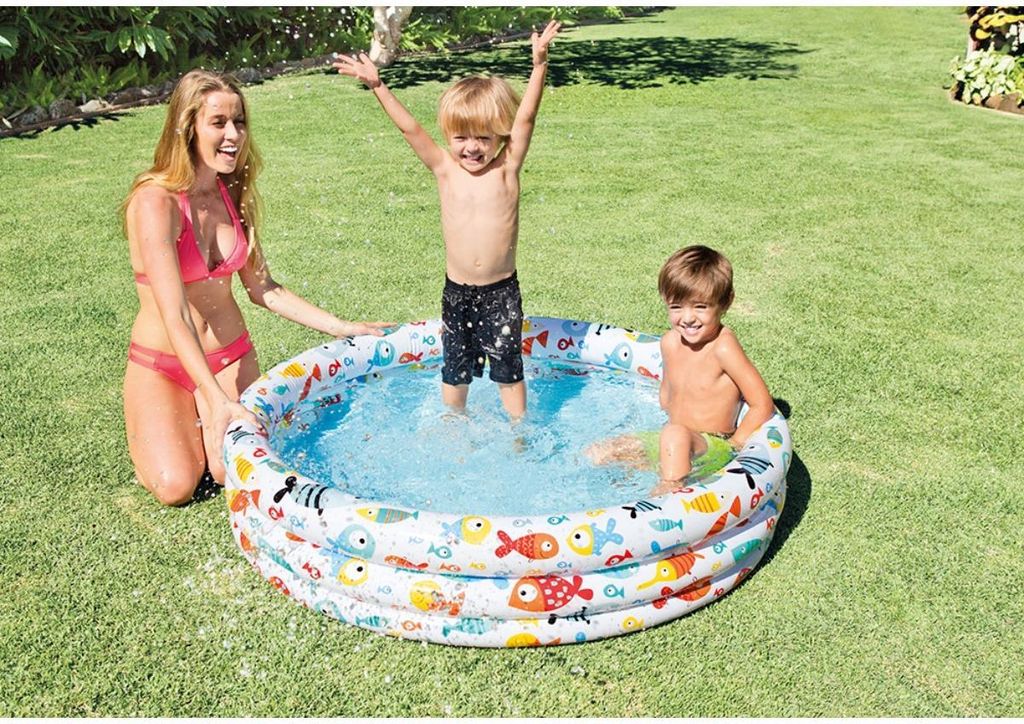 Intex Kinder Planschbecken 3-Ring-Pool Fishbowl Produktbild 3