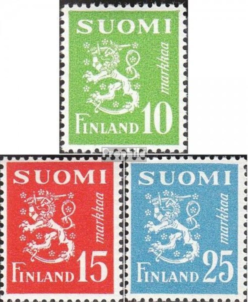 Briefmarken Finnland 1952 Mi 403-405 (kompl.Ausg.) postfrisch Freimarken Wappenlöwe