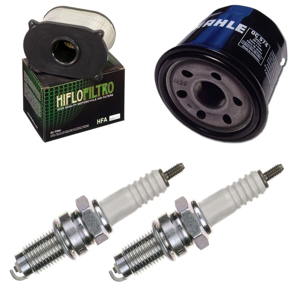 Service-Kit für Suzuki SV 650 1999-2002 Luftfilter Ölfilter Zündkerzen von pamoto - Neu