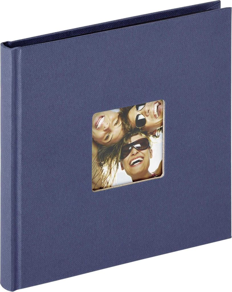 Walther Fun blau           18x18 30 schwarze Seiten Buch   Produktbild 