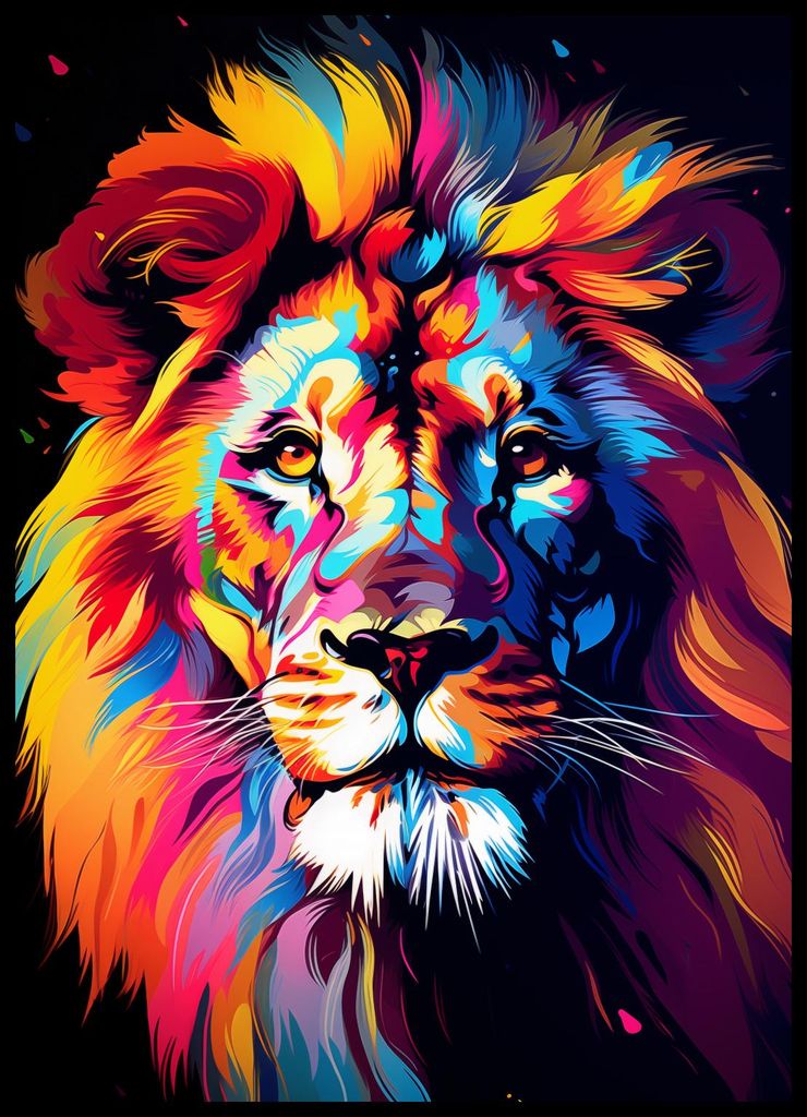 Plakat 50x70cm Farben des Königreichs
