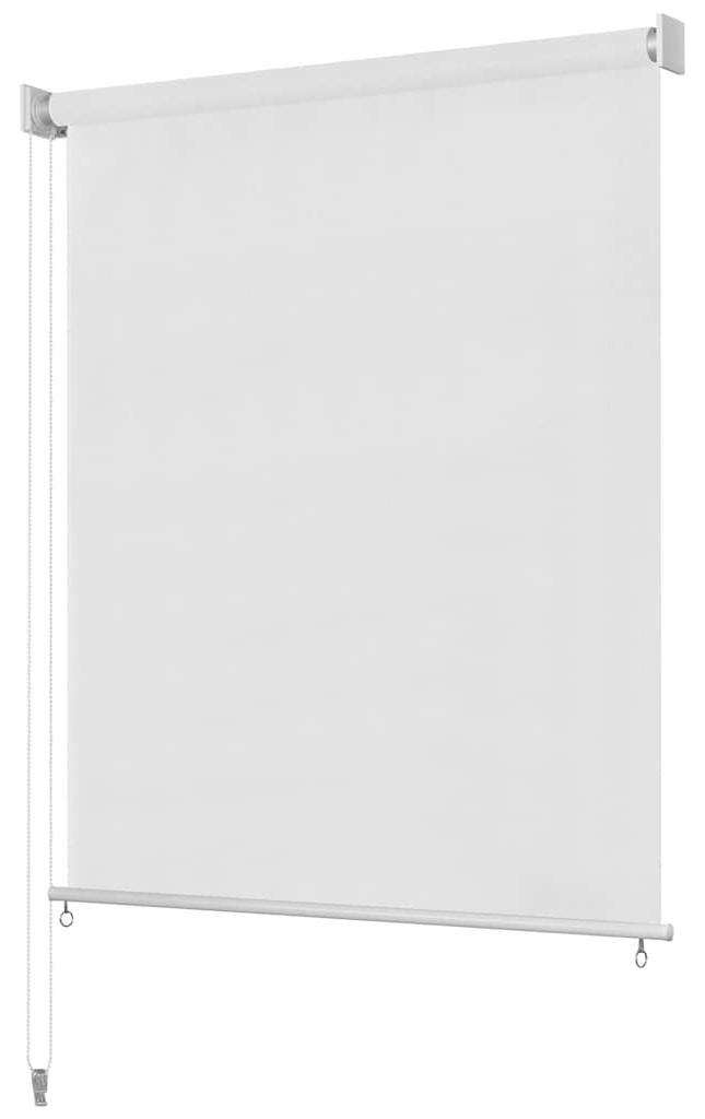 vidaXL Venkovní roleta, rozměry 405 x 140 cm, bílá barva Obrázek produktu 