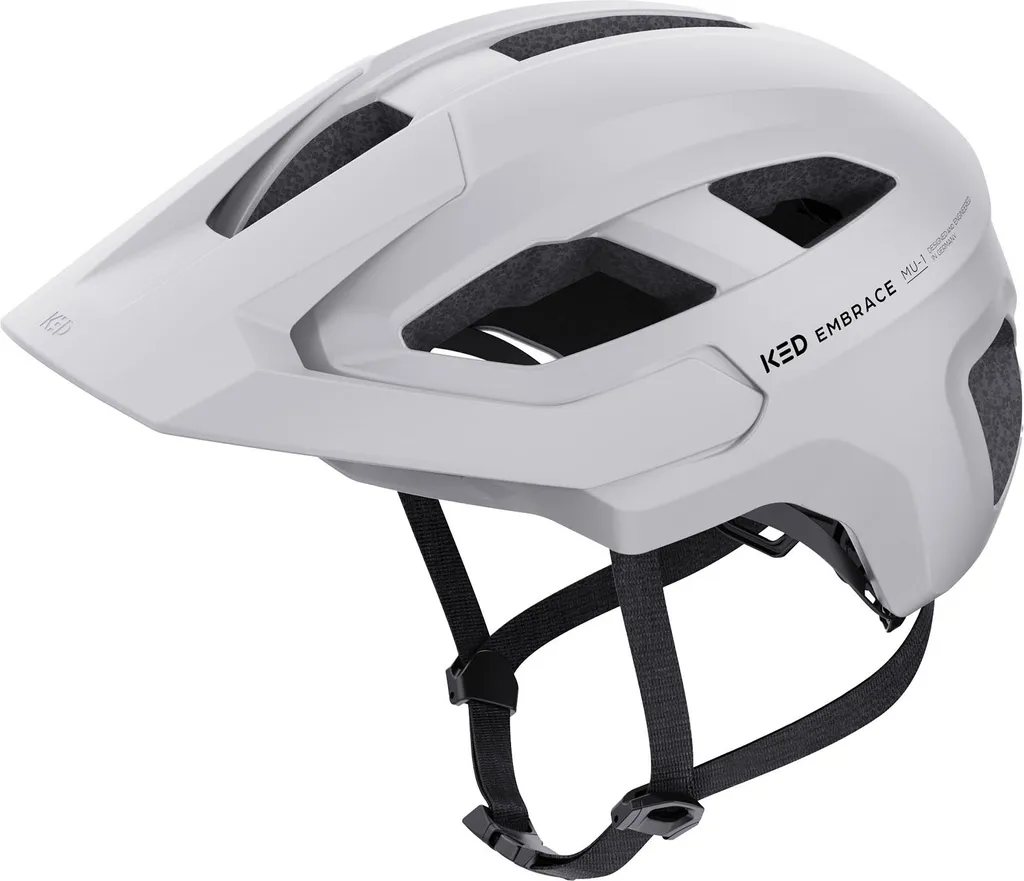 Casque vélo KED Embrace MU-1 City Trail blanc mat M 54-58 avec visière