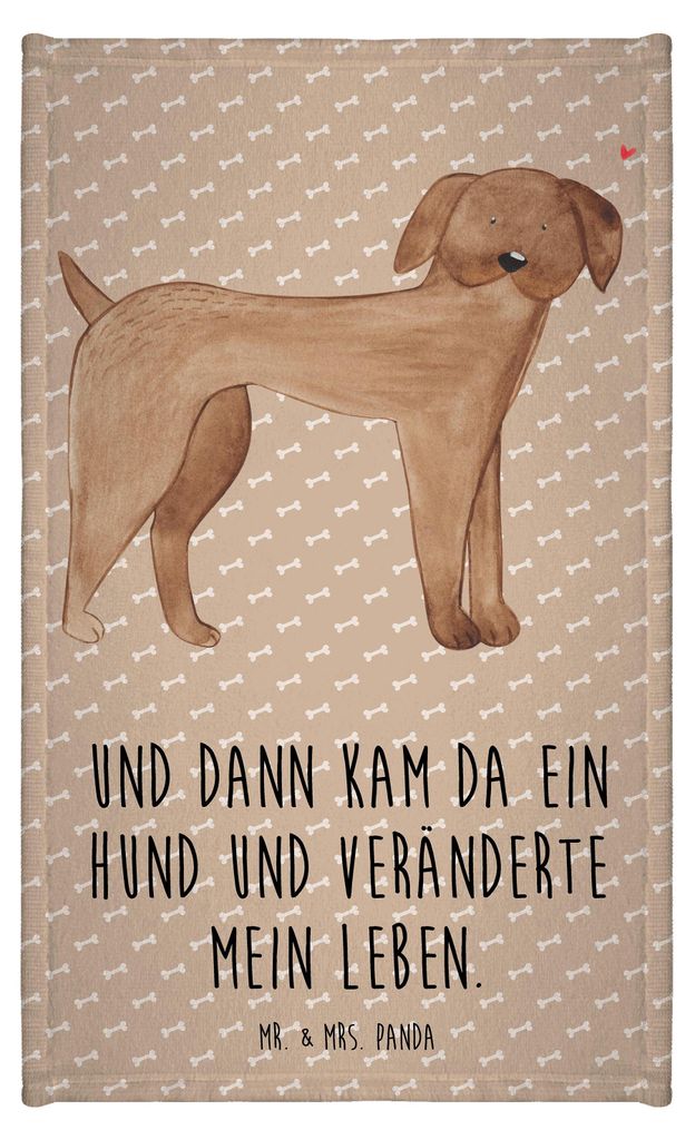 Mr. & Mrs. Panda Handtuch Hund Dogge - Hundeglück - Geschenk, Sprüche, badezimmer, Herz, Baumwollhandtuch, Hunde, Deutsche, Gästehandtuch 30x50,...