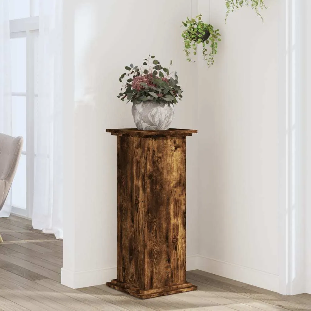 Supporto Piante Rovere Affumicato 33x33x80 cm | Arredo Casa Best Möbel