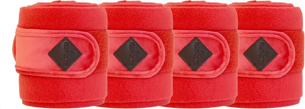 Bandes de polo Kentucky Velvet Red Full pour le dressage et le plat