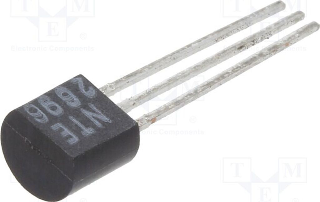 1x Transistor: NPN bipolar 120V 0,1A 0,3W TO92 NTE2696 NPN THT-Transistoren