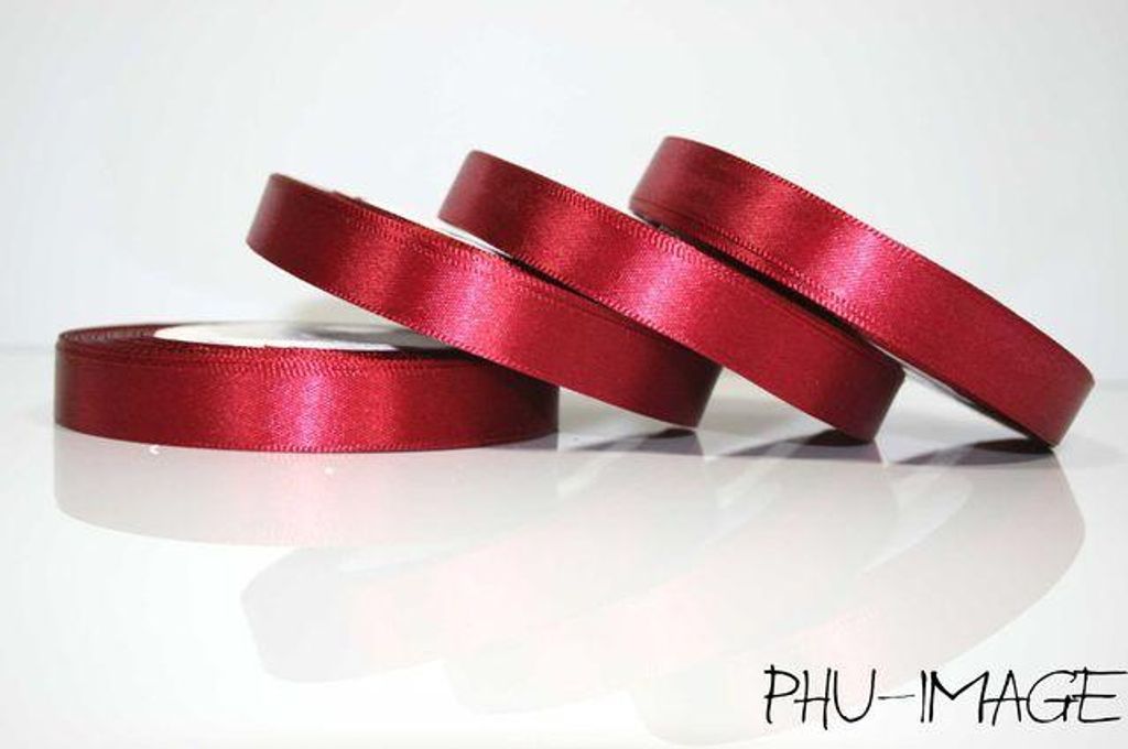Satinband 12 mm bordeaux