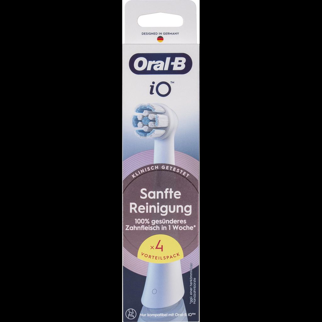 Braun Oral-B iO Sanfte Reinigung 4er, Aufsteckbürste, (Für Produktbild 