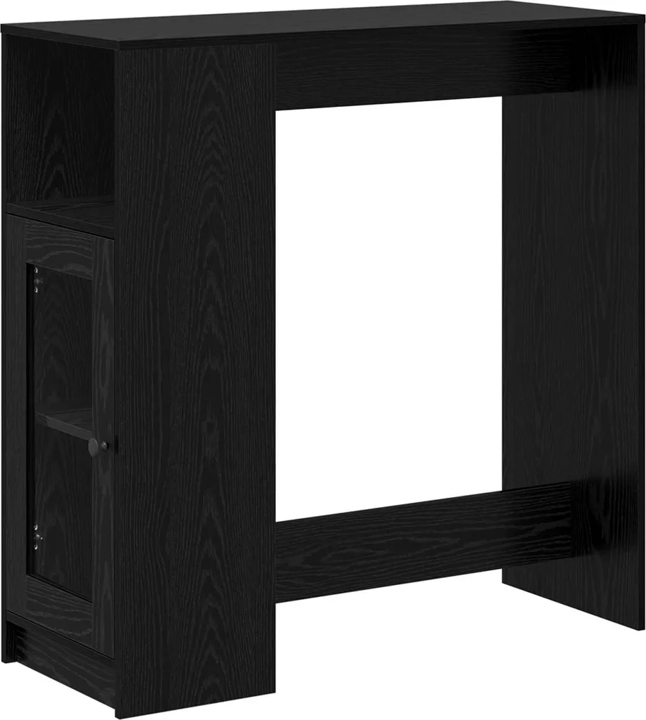 Tavolo Alto Bar SYFAX™ Nero 101cm - Mobile Penisola Legno Multistrato
