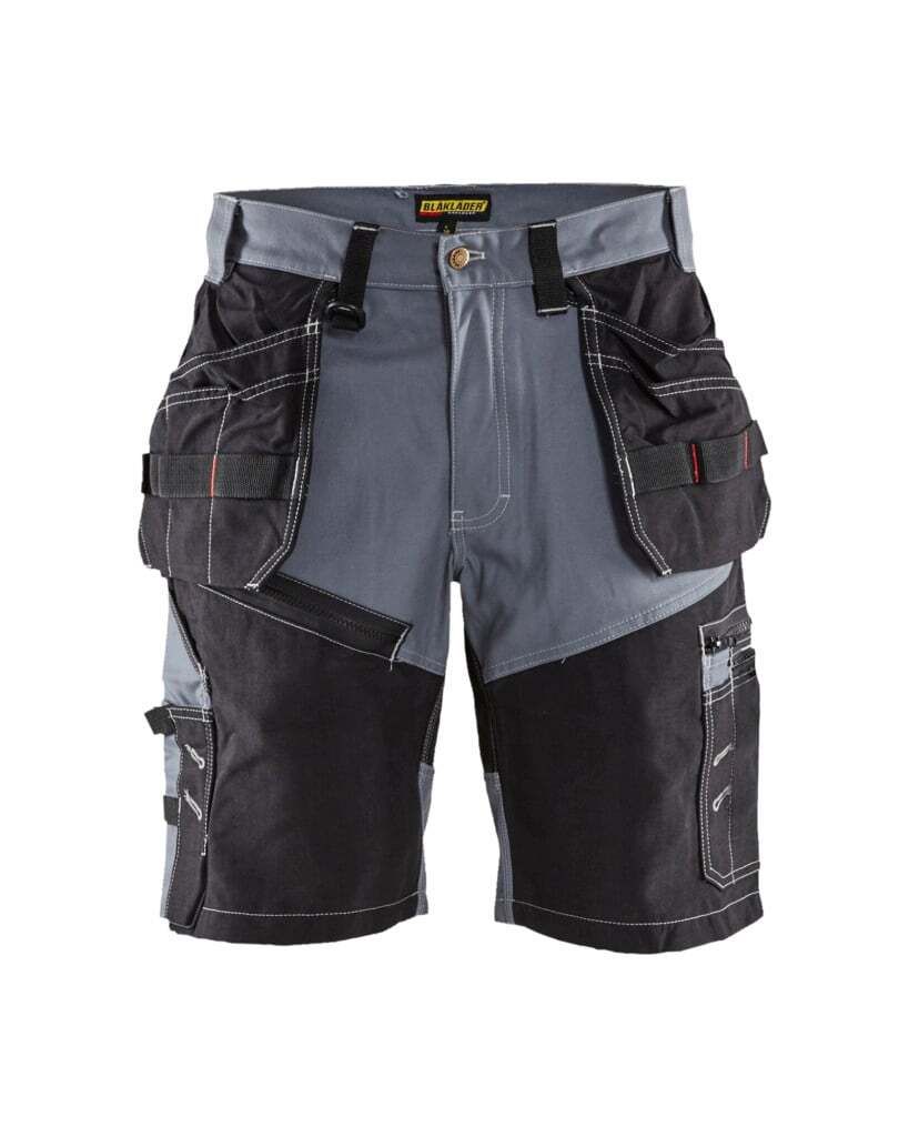 Blakläder Handwerker Shorts 1502 1370 / 1310 in schwarz, Farbe:grau/schwarz, Größe:56