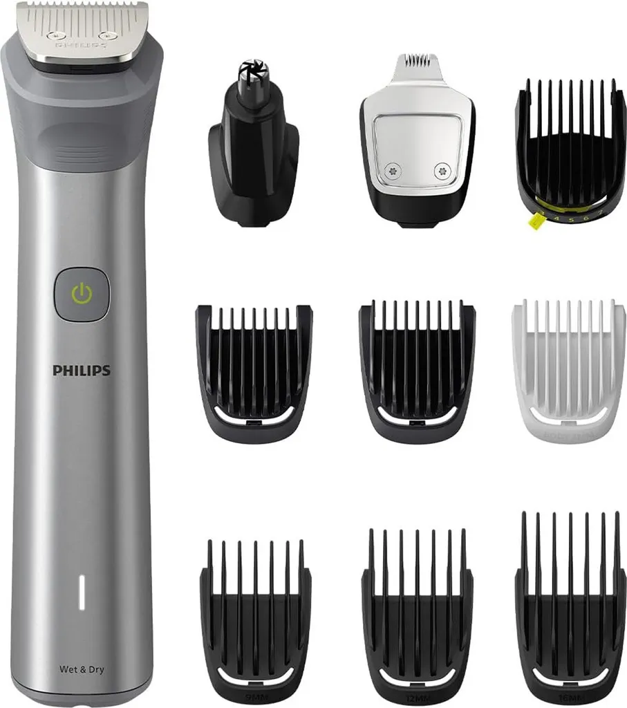Philips MG5920 15 Tondeuse Étanche avec Autonomie 120 min et 10 Outils