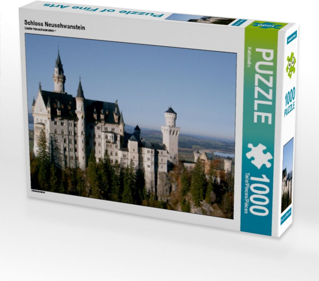Calvendo Schloss Neuschwanstein 1000 Teile Puzzle quer 640x480mm, CALVENDO; 7315209