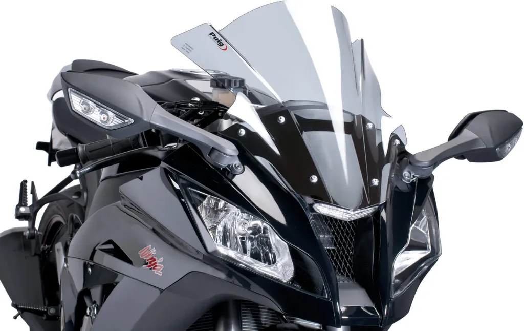 Bulle PUIG Z-Racing double courbure fumé pour Kawasaki ZX-10R moto