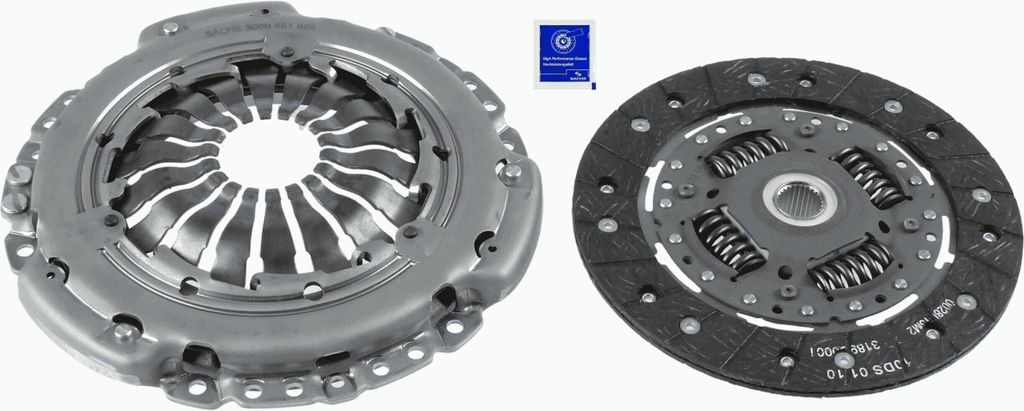 SACHS 3000 951 969 Kupplungssatz OE 7701477876 kompatibel mit Twingo, Thalia, Logan, Clio, Sandero