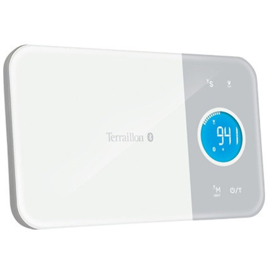 Terraillon CKG51350WM Grau, Wei Rechteck Elektronische Kchenwaage