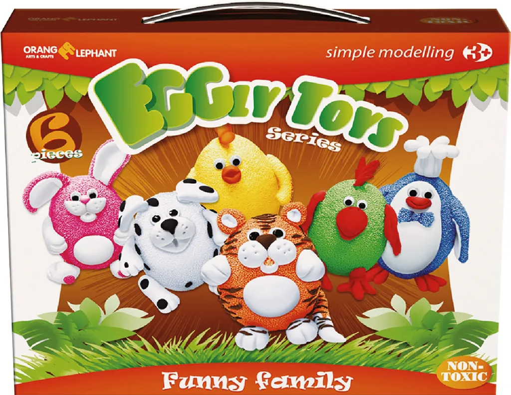 Pâte à Modeler A-Ball Clay Funny Family pour Activités de Loisirs Créatifs